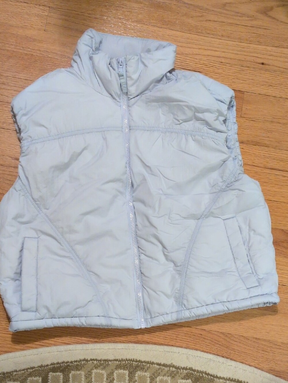 Old Navy Light Purple Quilted Puffer Vest